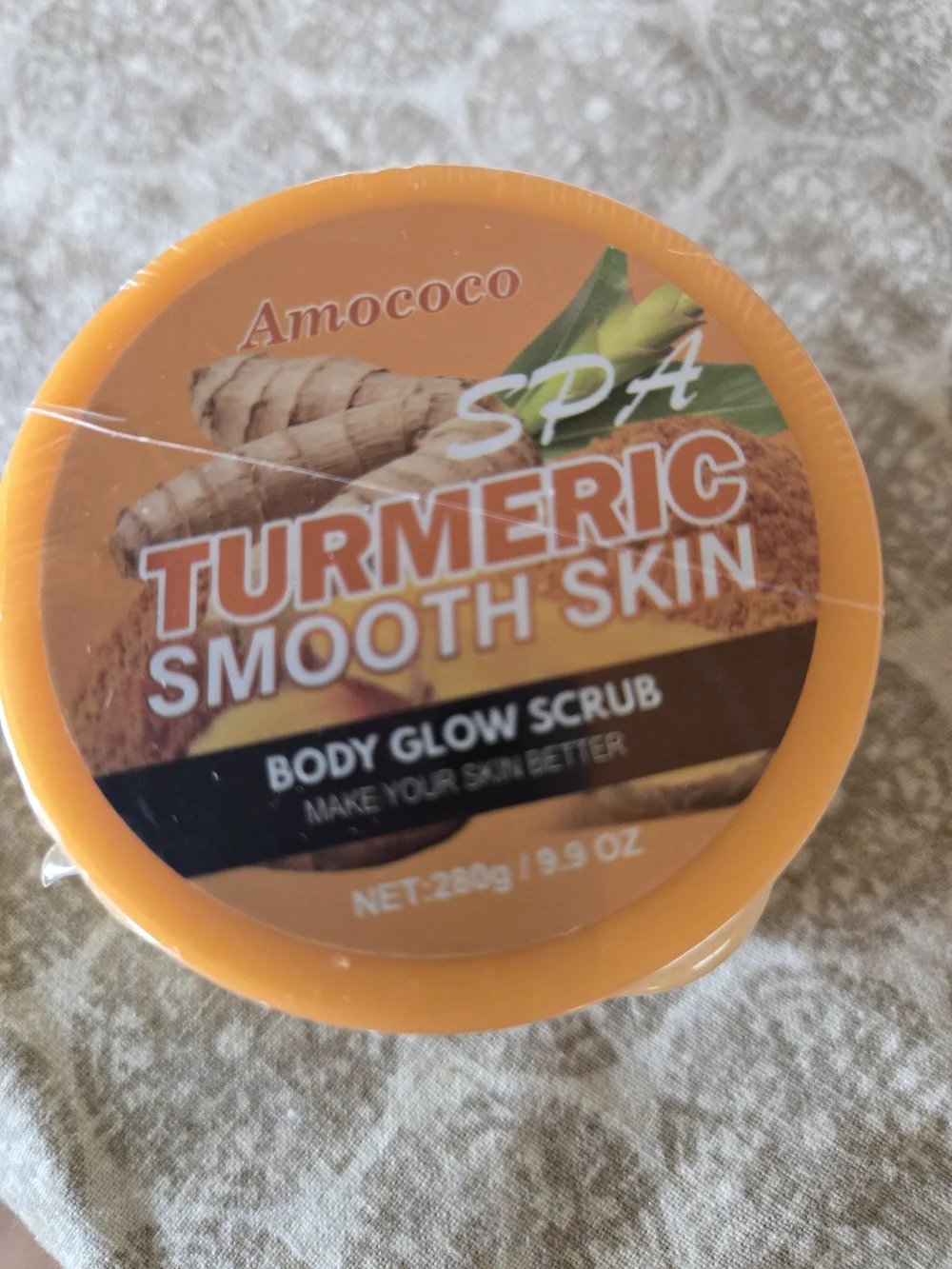 Turmeric Body Glow Scrub - Orange
